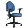SILLA OPERATIVA CON BRAZOS PARA USO PESADO MODELO 550. TAPIZ EN VARIOS COLORES