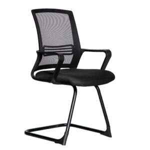 SILLA FIJA DE VISITA RESPALDO EN MALLA BASE TRINEO MODELO LK-18