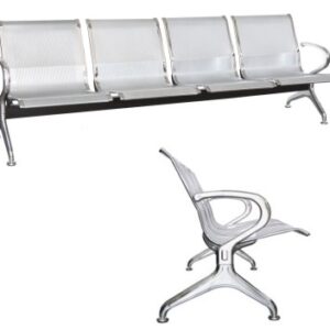 BANCA TANDEM METALICA DE 4 ASIENTOS. IDEAL PARA CENTRO DE SALUD, SALAS DE ESPERA, CENTRAL DE AUTOBUSES, HOSPITALES, ETC.
