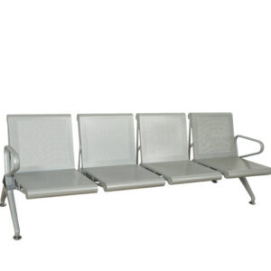 BANCA TANDEM METALICA DE 4 ASIENTOS PARA SALAS DE ESPERA DE CENTROS DE SALUD, HOSPITALES, CENTRAL DE AUTOBUSES, INSTITUCIONES, ETC